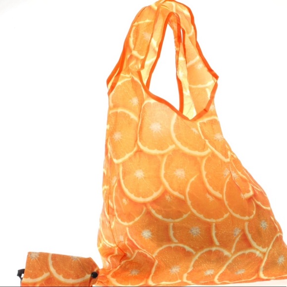 🍊NWT Reusable & Foldable Eco-Friendly Tote Bag🍊 - Picture 2 of 8